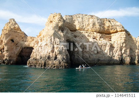 stunningly beautiful rocks in ocean near coast stunningly beautiful rocks in ocean near coast 114645511