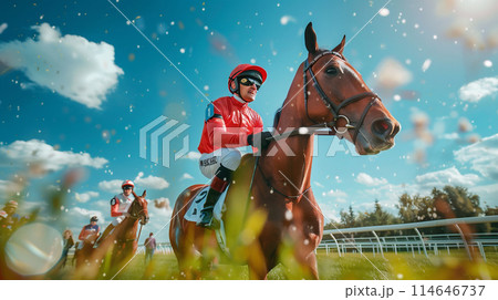 勝利した競走馬と騎手 勝利した競走馬と騎手 114646737