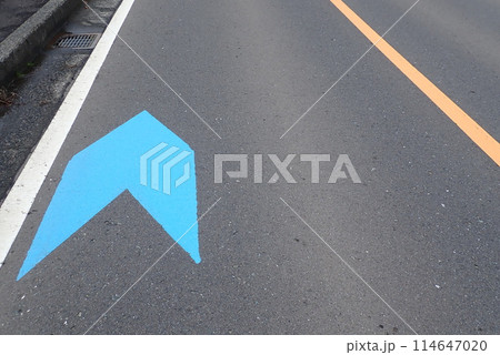 交通事故防止のための道路標識や道路標示 114647020