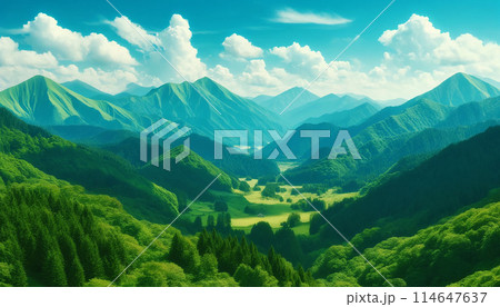 夏山の風景 114647637