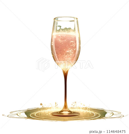 3d champagne glass 114648475