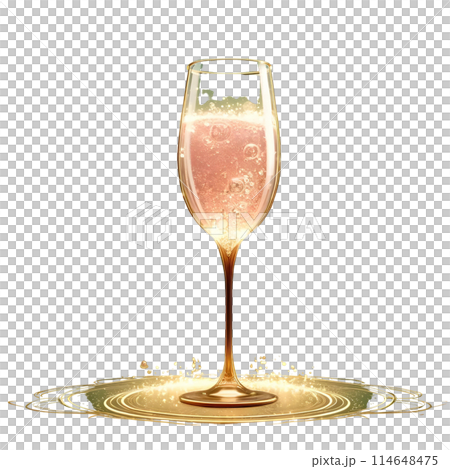 3d champagne glass 114648475
