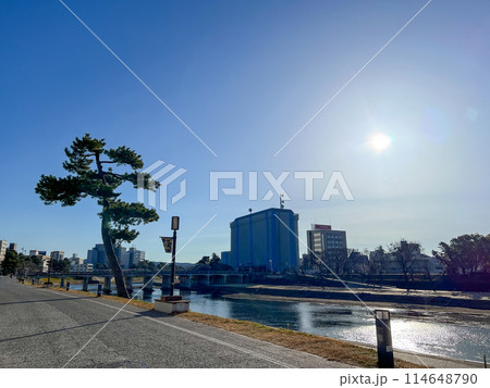 乙川沿いの散歩道 東岡崎駅 愛知県 岡崎市 乙川沿いの散歩道 東岡崎駅 愛知県 岡崎市 114648790