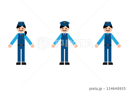 働く警察官 114648935
