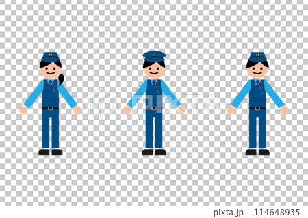 働く警察官 114648935