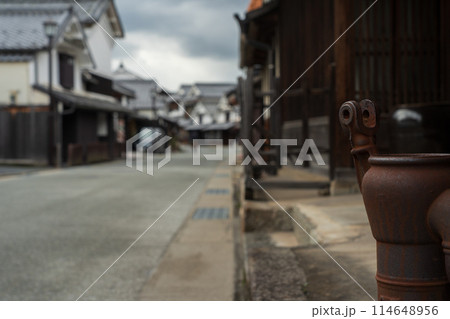 兵庫県篠山市の町並みを撮影したもの 114648956