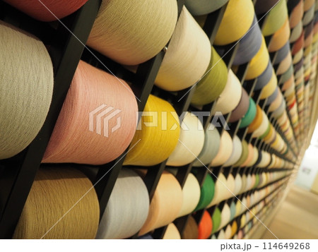 タオルの生地　グラデーション 114649268