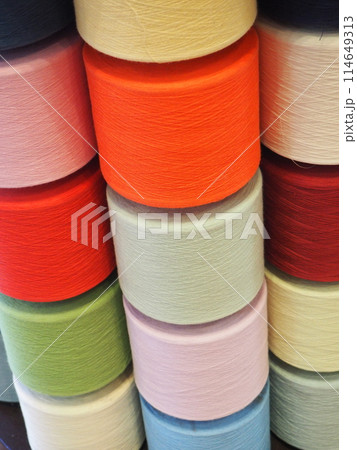 タオルの生地　グラデーション 114649313