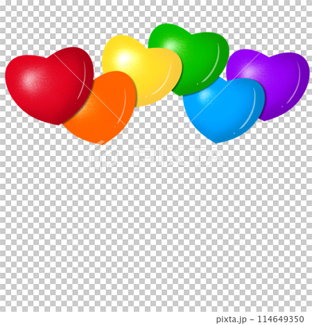 Pride month with balloons for celebration Pride month with balloons for celebration 114649350