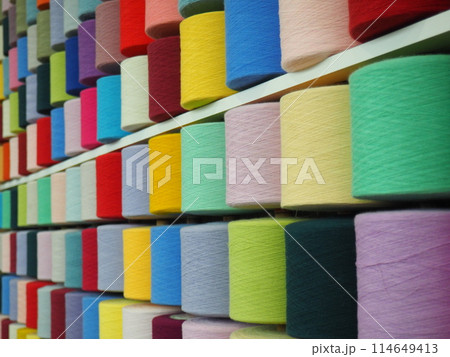 タオルの生地　グラデーション 114649413