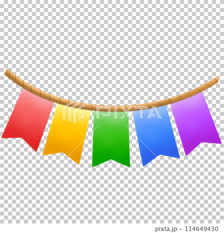 Pride month Bunting for celebration 114649430