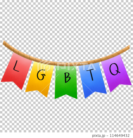 Pride month Bunting for celebration Pride month Bunting for celebration 114649432