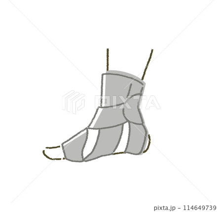 足のサポーター イラスト素材 114649739