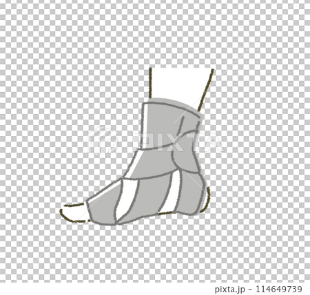 腳托插畫素材 114649739