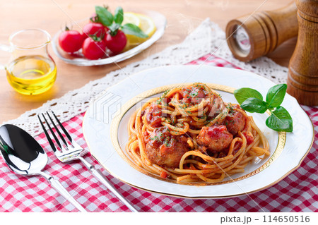 ミートボールスパゲッティ 114650516
