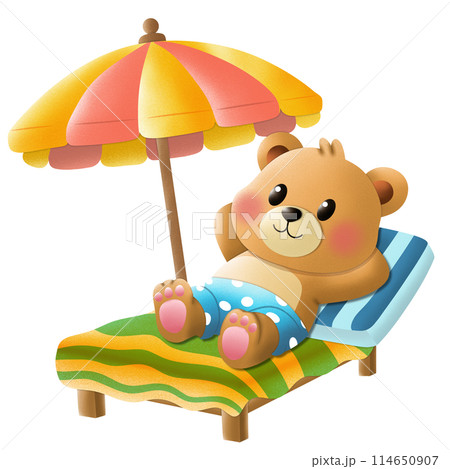 Teddy in summer	 114650907