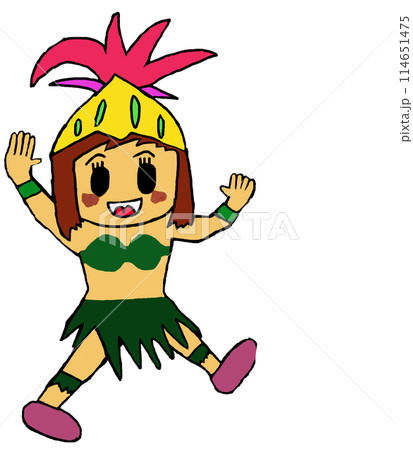 サンバを踊るブラジル人女性 114651475