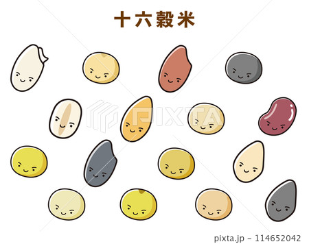十六穀米のキャラクターのセット 114652042