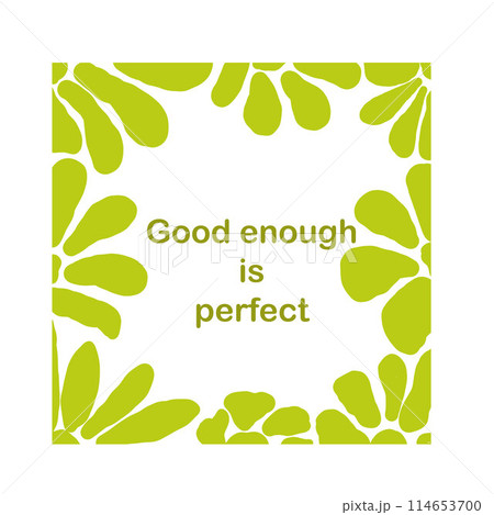 Poster card groovy vibrant Good is enough Poster card groovy vibrant Good is enough 114653700