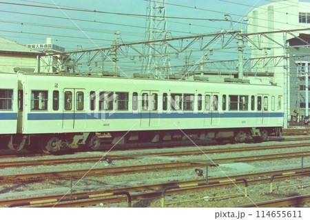 小田急・旧4000形4010号車、PⅢ台車を履いた釣掛け駆動時代、相模大野