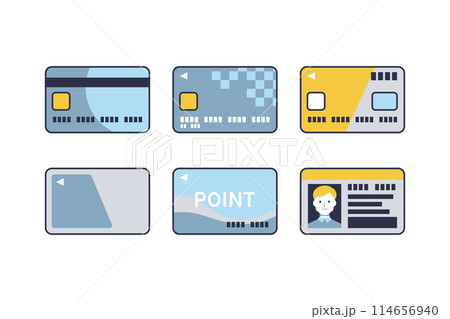 カードのイラストセット カードのイラストセット 114656940