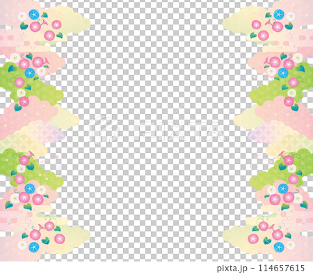 背景素材-日式牽牛花2022-11 114657615