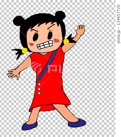 チャイナドレスを着た中国人女性 チャイナドレスを着た中国人女性 114657720