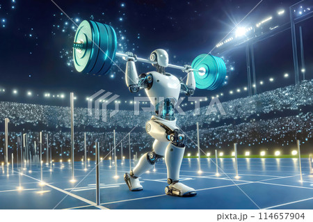 composite image of fit goal keeper jumping composite image of fit goal keeper jumping 114657904