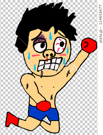 拳擊比賽中被KO擊倒的拳擊手 114658477