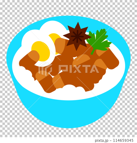 ルーローハンのアイコンイラスト 114659345
