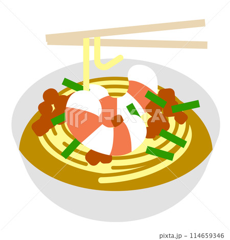 担仔麺のアイコンイラスト 114659346