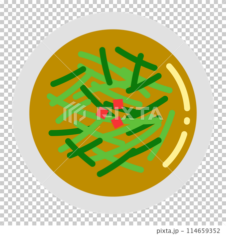 炒青菜のアイコンイラスト 114659352