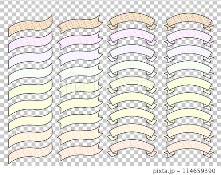 イラスト素材　リボン　まとめ 114659390