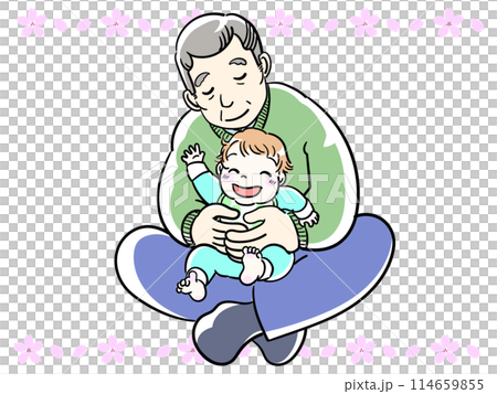 Grandfather and grandfather Grandfather and grandfather 114659855