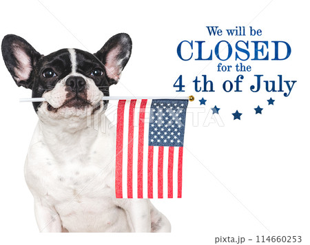 Signboard with the inscription We will be closed Signboard with the inscription We will be closed 114660253