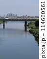 多摩川を渡る新幹線 114660561