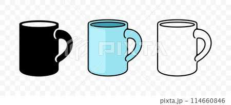 Cup and mug, dinnerware, tableware, graphic design. Dishes, crockery, kitchen and cuisine, vector design and illustration Cup and mug, dinnerware, tableware, graphic design. Dishes, crockery, kitchen and cuisine, vector design and illustration 114660846