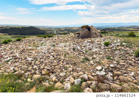 Megalithic Dolmen Alto de la Huesera in Alava province, Spain. 114661524