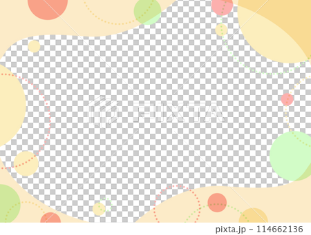 Colorful and pop frames, cute frames with circles and curves 114662136