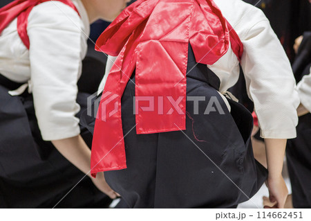 パフォーマンスの準備をする女性 114662451