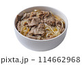 透明背景の牛丼の写真 114662968