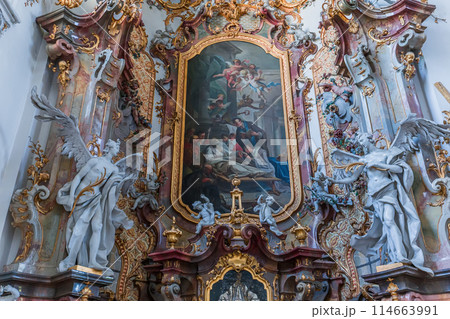 Ottobeuren abbey, near Memmingen, bavaria, germany 114663991