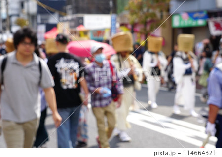 祭り　イメージ　ボケ 114664321