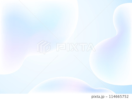 水滴、青いやさしい光の背景素材 水滴、青いやさしい光の背景素材 114665752