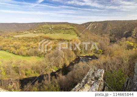 Lookout of Nine Mills in Podyji National Park, near Znojmo town 114665844