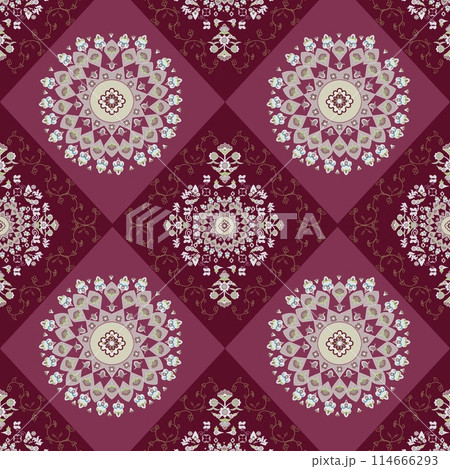 whimsy with our floral ethnic patterns, adorned with pink-toned flowers in varying ethnic that resemble nature's own creation. Tailored for the peach industry, this collection promises to a touch  114666293