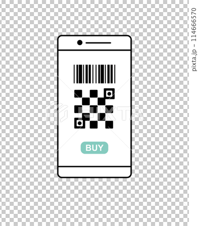QR code payment illustration 114666570