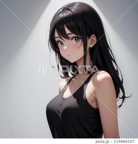 タンクトップの女性 114668107