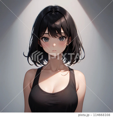 タンクトップの女性 114668108