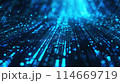 Abstract technology background. Binary code matrix. Business inteligence technology background. Generative AI 114669719